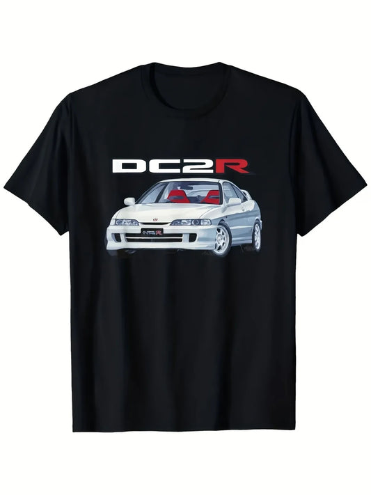 Car pattern black short-sleeved printed T-shirt unisex design casual sports style local community store in stock quick hair soft cotton comfort enjoy discount suitable for Easter, Halloween, Thanksgiving and so on