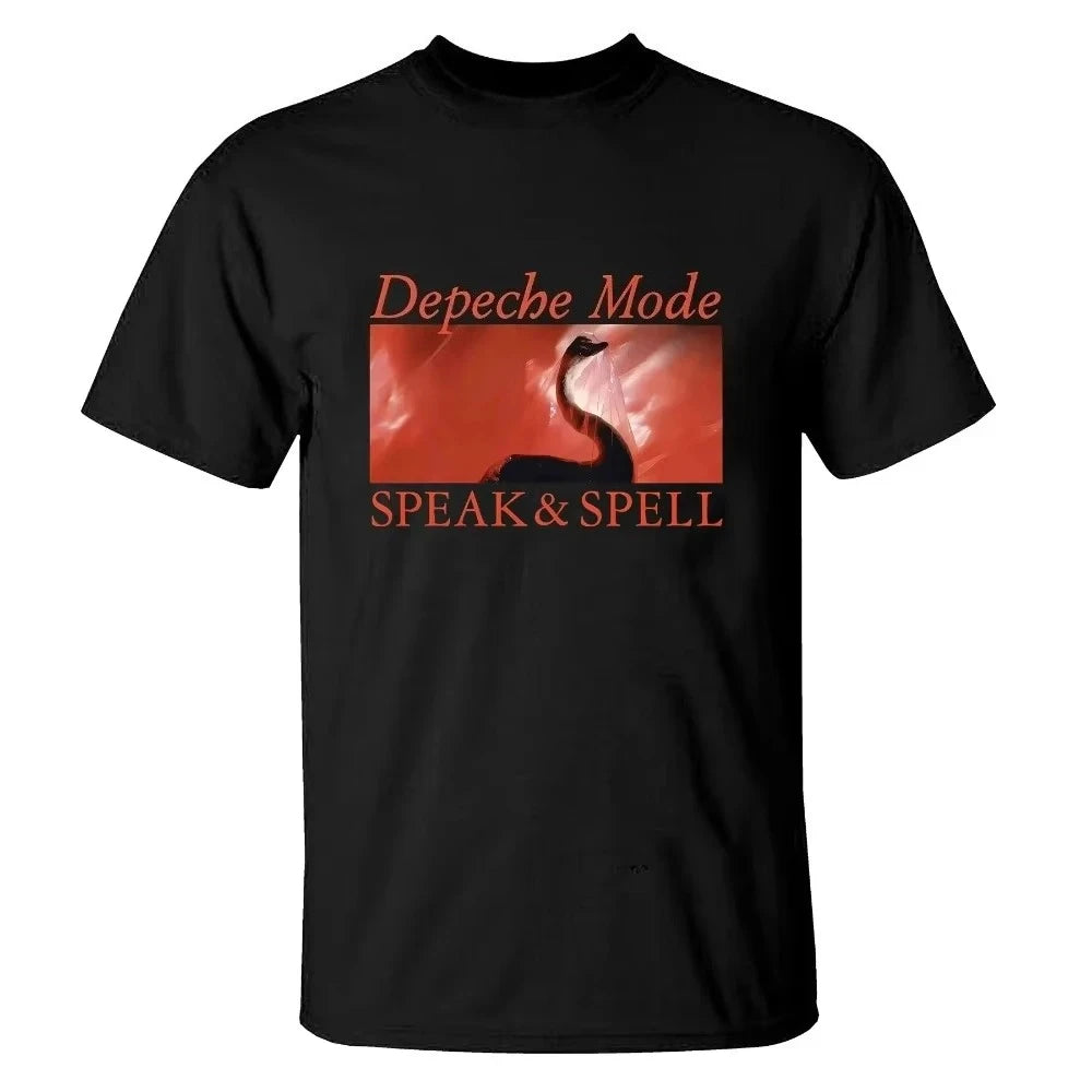 2025 HOT SALE Depeche Mode Rock Short Sleeve Rose Men's T-shirts Punk American Hip Hop Cotton T-shirts High Quality T-shirts