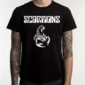 Scorpions T-shirt Hard Rock Men's Black Cotton Tee Shirt Summer Fashion Top Tees New Cotton Tops