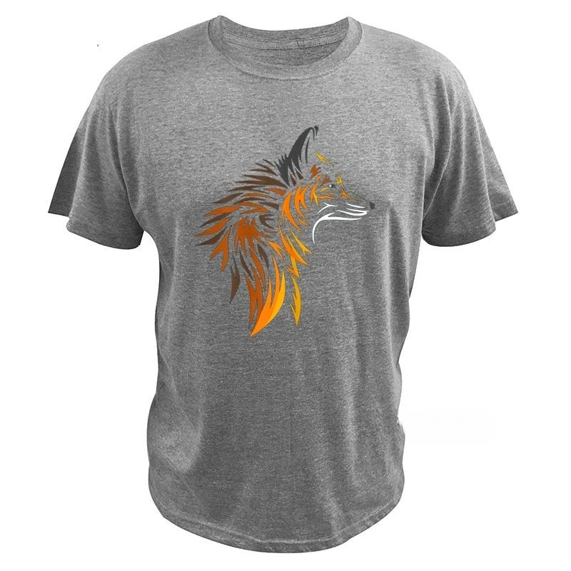 HOT SALE Fashion Tribal Fox Rabbit Cute Style Design T-shirt Graphic Digital Print Soft Comfortable Cotton Soft Camisetas