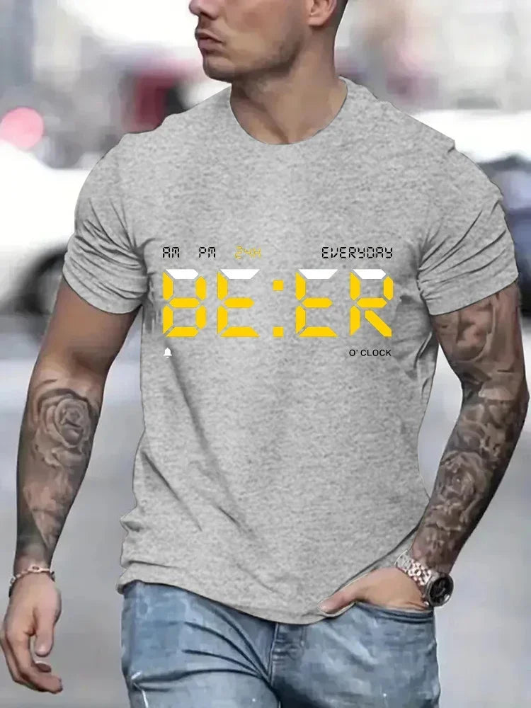 HOT SALE Men's T-shirt vintage T-shirt round neck T-shirt classic men's clothing oversized top fashion Harajuku men's clothing
