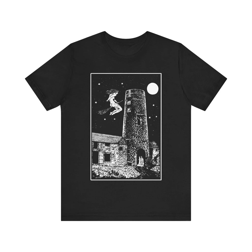 HOT SALE Witch Mill Vintage Voodoo T-shirt Black Magic T-shirt Creepy Shirt Witch Gothic Fashion Unisex Jersey Short Sleeve TEE