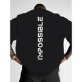 Men's Plus Size Letter Print T-Shirt, Casual Streetwear Short Sleeve Collared Top with a Comfortable Loose Fit, Tshirt