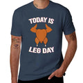 HOT SALE Happy Thanksgiving Today Is Leg Day Mask T-Shirt Man Tees Graphic Man Graphic T-Shirt High Quality T-Shirt  Fashion Tee