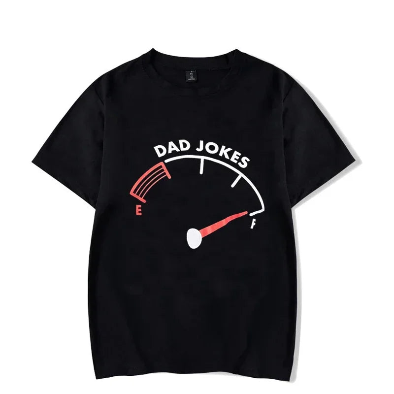 Dad Jokes Printed Men's T-shirt Glow-in-the-dark Clothes Short-sleeved Men's T-shirt Clothing Large T-shirt Men's Clothing