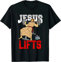 HOT SALE Funny Jesus Christian Weight Lifting Men Women Gym Gag Gifts T-Shirt Streetwear Men Clothing Tops Camisetas