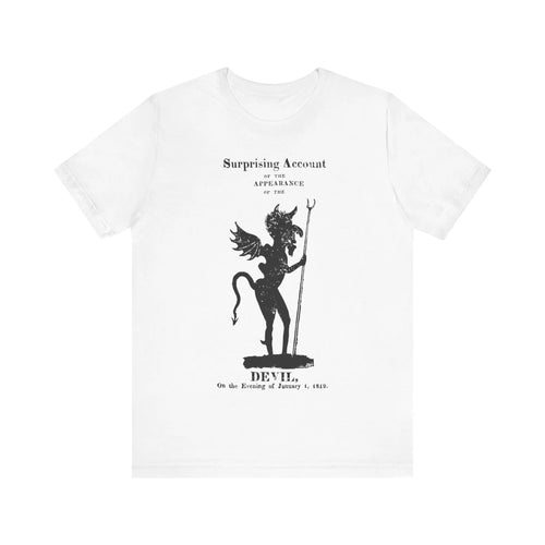 Appearance of The Devil Vintage Woodcut T-shirt Satan Shirt Witchcraft Tshirt, Occult Black Magic Unisex Jersey Short Sleeve Tee