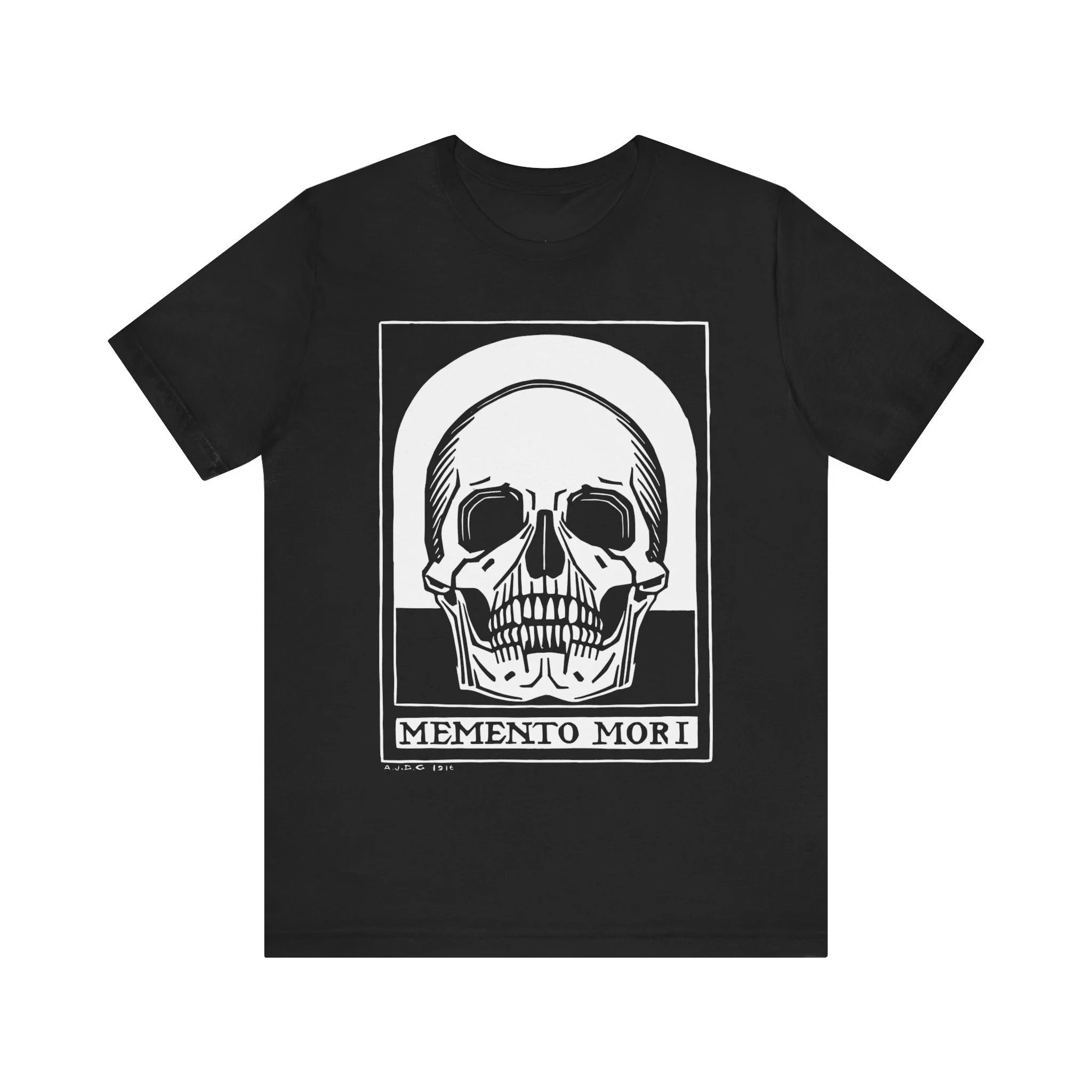 Death Memorial Horrible Dance T-shirt Skeleton Shirt Dance of Death Goth T-shirt Skeleton Goth Neutral Jersey Short-sleeved