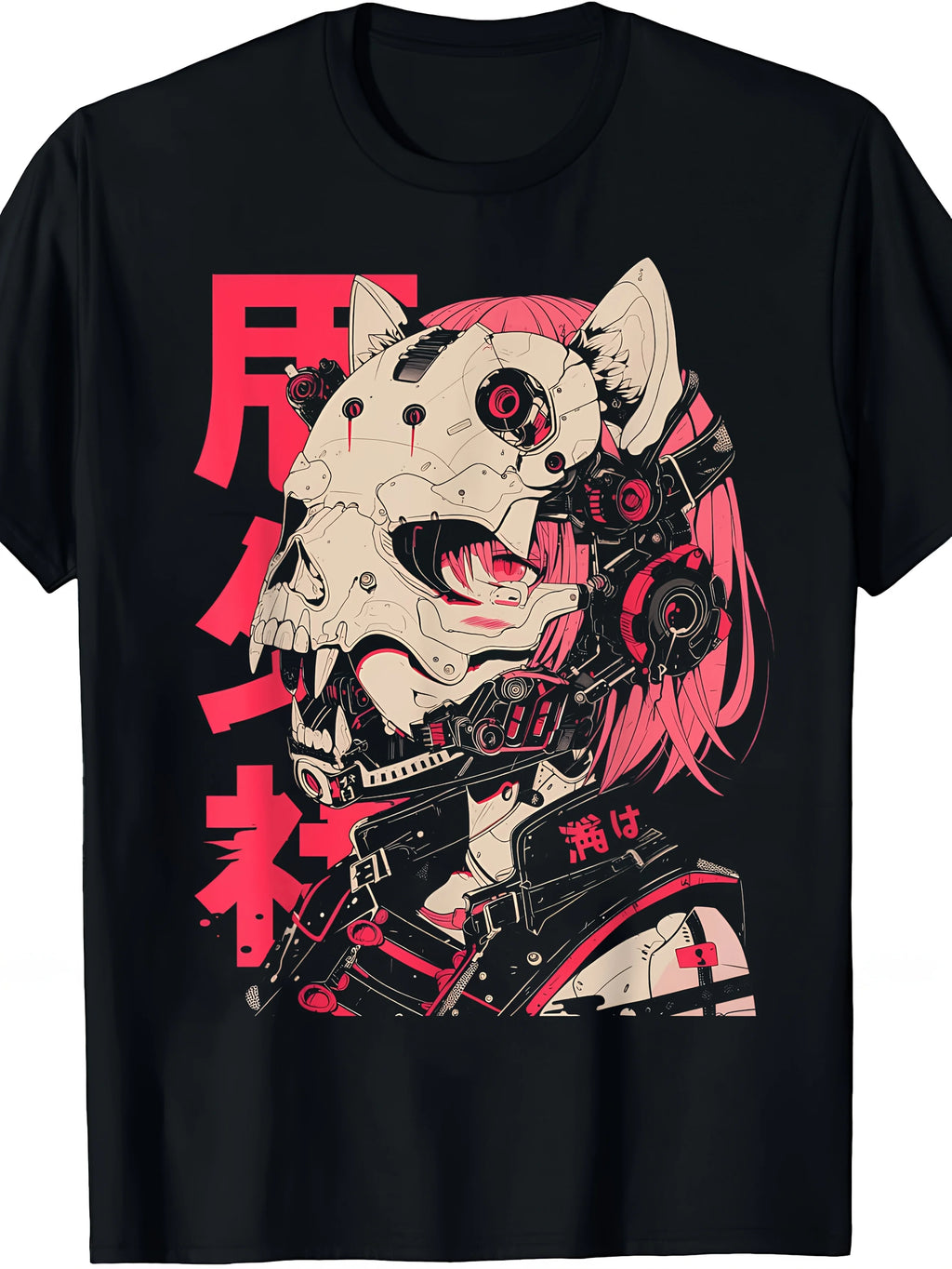1pc EWH Anime Comic Cyberpunk Aesthetic Technology Men'S T-Shirt