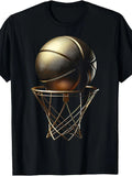 Basketball Player Trophy Competition Sports Enthusiast T-Shirt, Unisex, Plus Size
