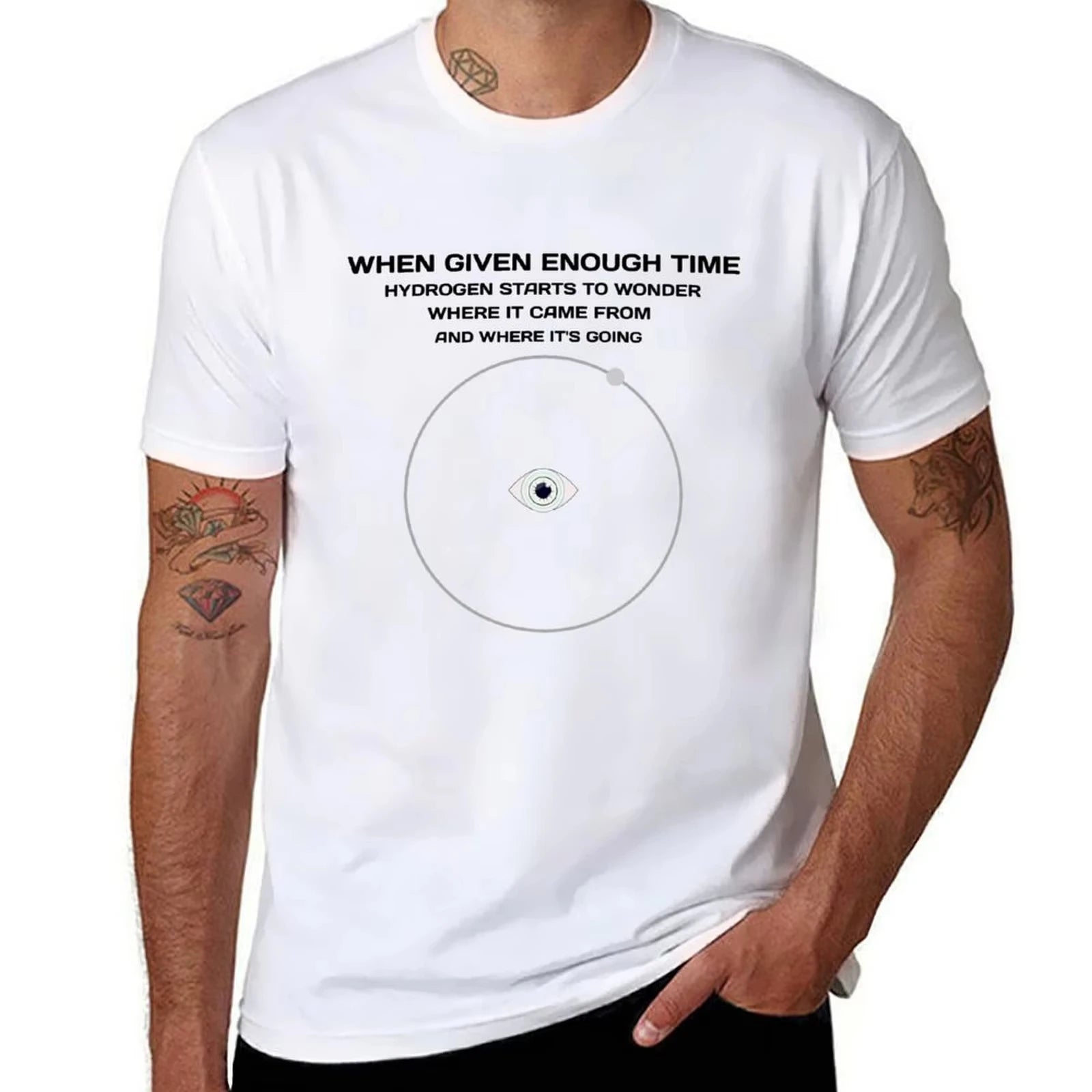 HOT SALE Hydrogen Starts To Wonder  T-Shirt T Shirts for Man Cotton Soft Cotton T Shirts High Quality T-Shirt  Fashion Tees