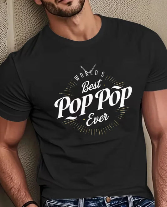 2025 Men's Summer Fashion Casual Versatile Minimalist Letter Print Soft Comfortable Crew Neck T-Shirt