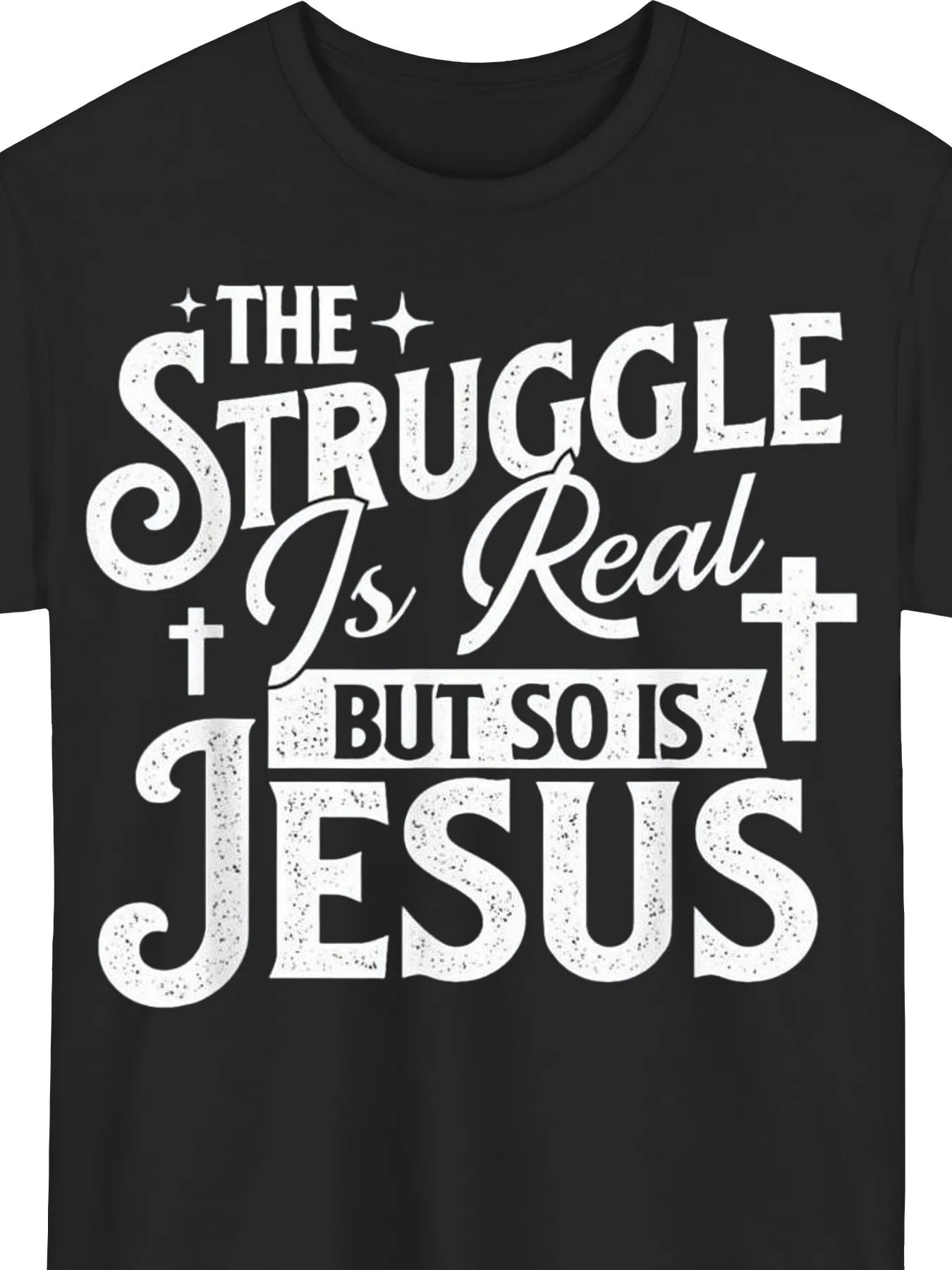 Plus Size, The Challenge Is Real, But So Is Christian Faith - T-Shirts, Plus Size Men'S Summer Clothing, Plus Size Summer Tops, Plus Size Men'S Tops And Shirts, Shipped from Local Warehouse