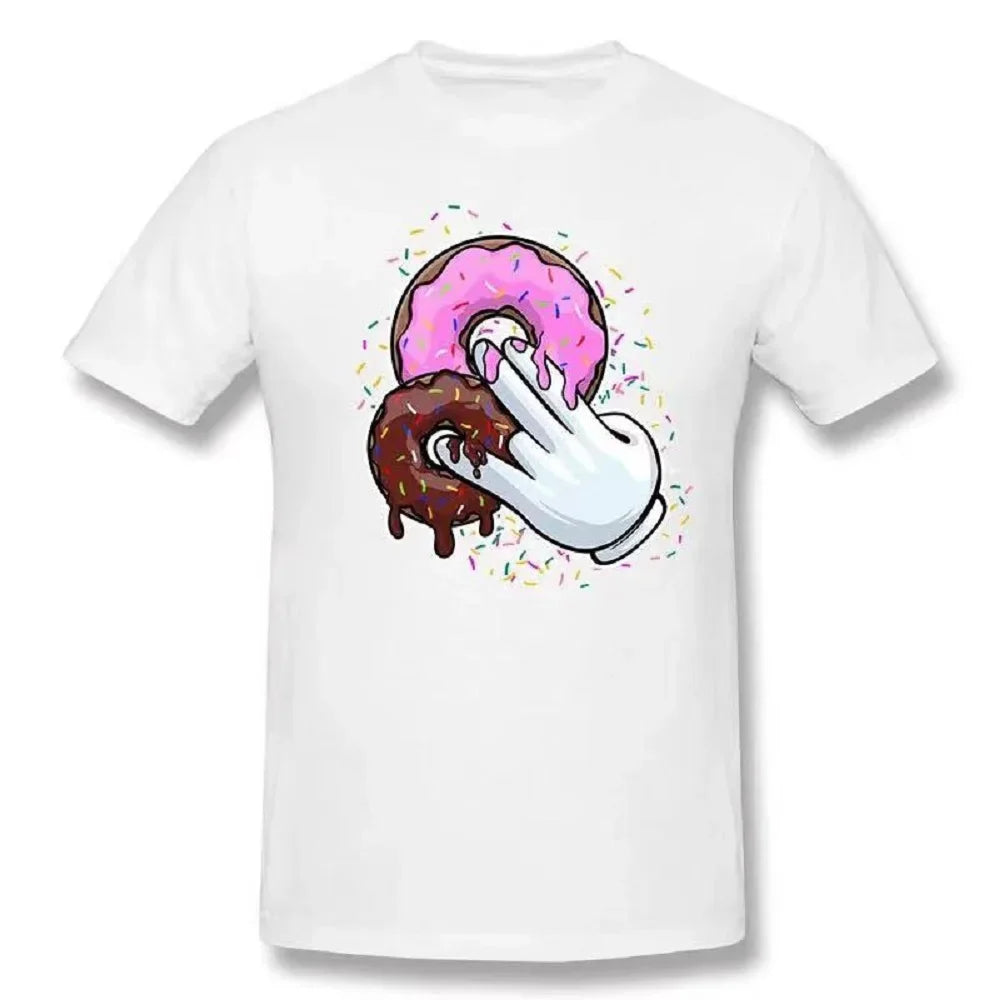 HOT SALE 2 in The 1 in The Stink I Sex TshirtsWomen Funny Tee Premium Manga Cotton Men T-Shirts Pink Donut Sleeve Summer Unisex