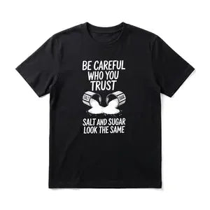 Trust Quote Men's Graphic TShirt, 100% Cotton Short Sleeve Soft Top, Funny Minimalist Graphic Print Design, for Daily Wear, Streetwear, Weekend, Birthday Gift, Gift for Men, Women and Friends
