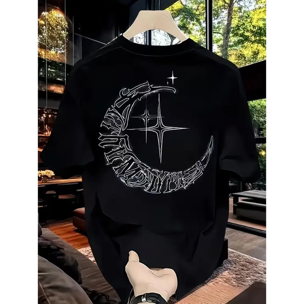 item picture mens heavyweight 3707 graphic t shirt black crewneck short sleeve tee with swords print loose fit casual shirt for casual attire festivals outfits machine washable modern top