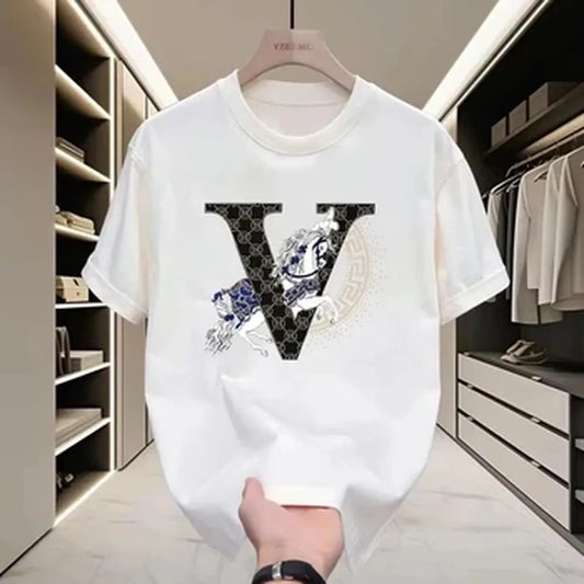 2026 Summer New Fashion, Casual, and Versatile Trendy Round Neck T-shirt Top