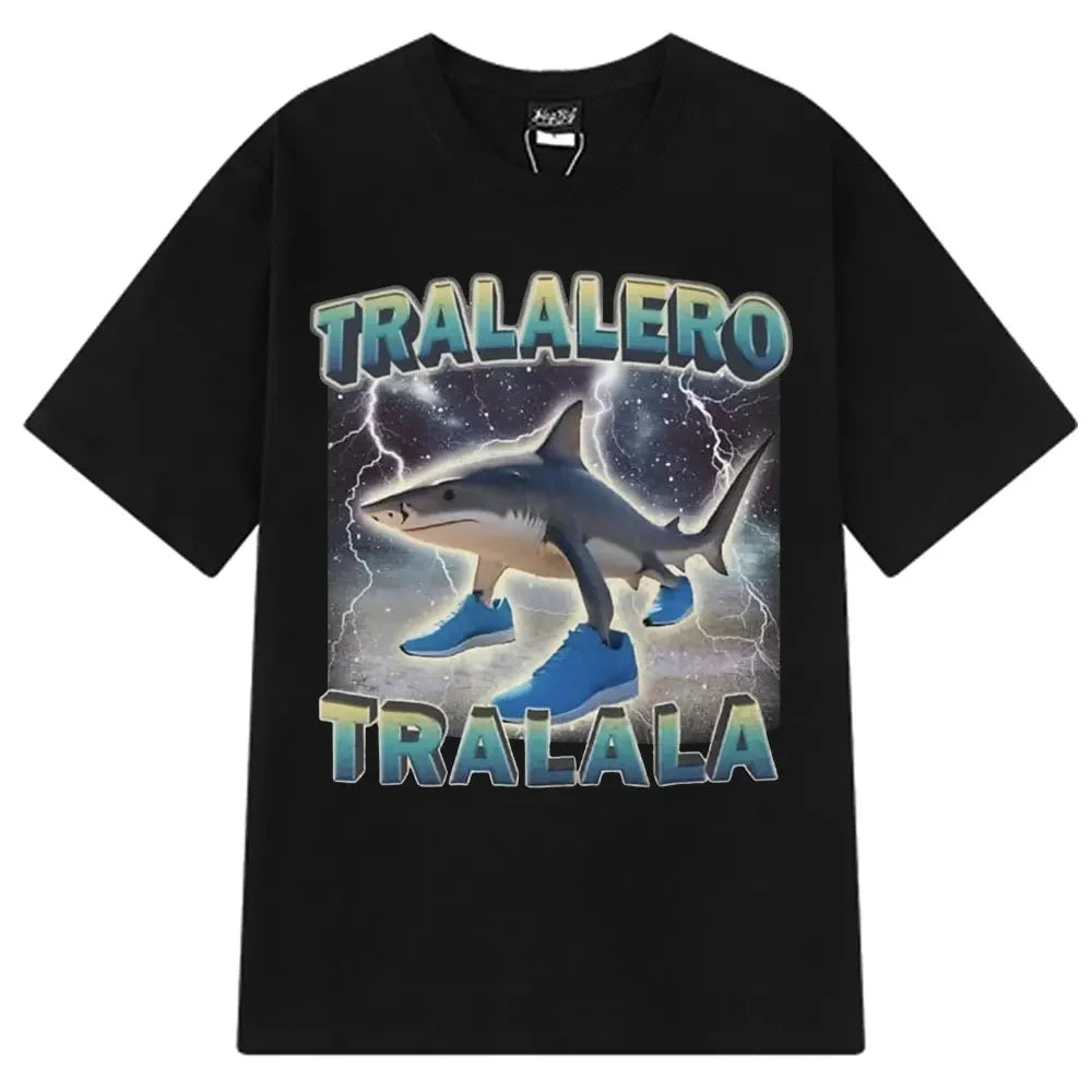 HOT  Brr Brr Patapim T Shirt Funny Italian Brainrot Meme Graphic T-shirt Men Women Summer Cotton Cozy Soft O-Neck T-shirts Tops