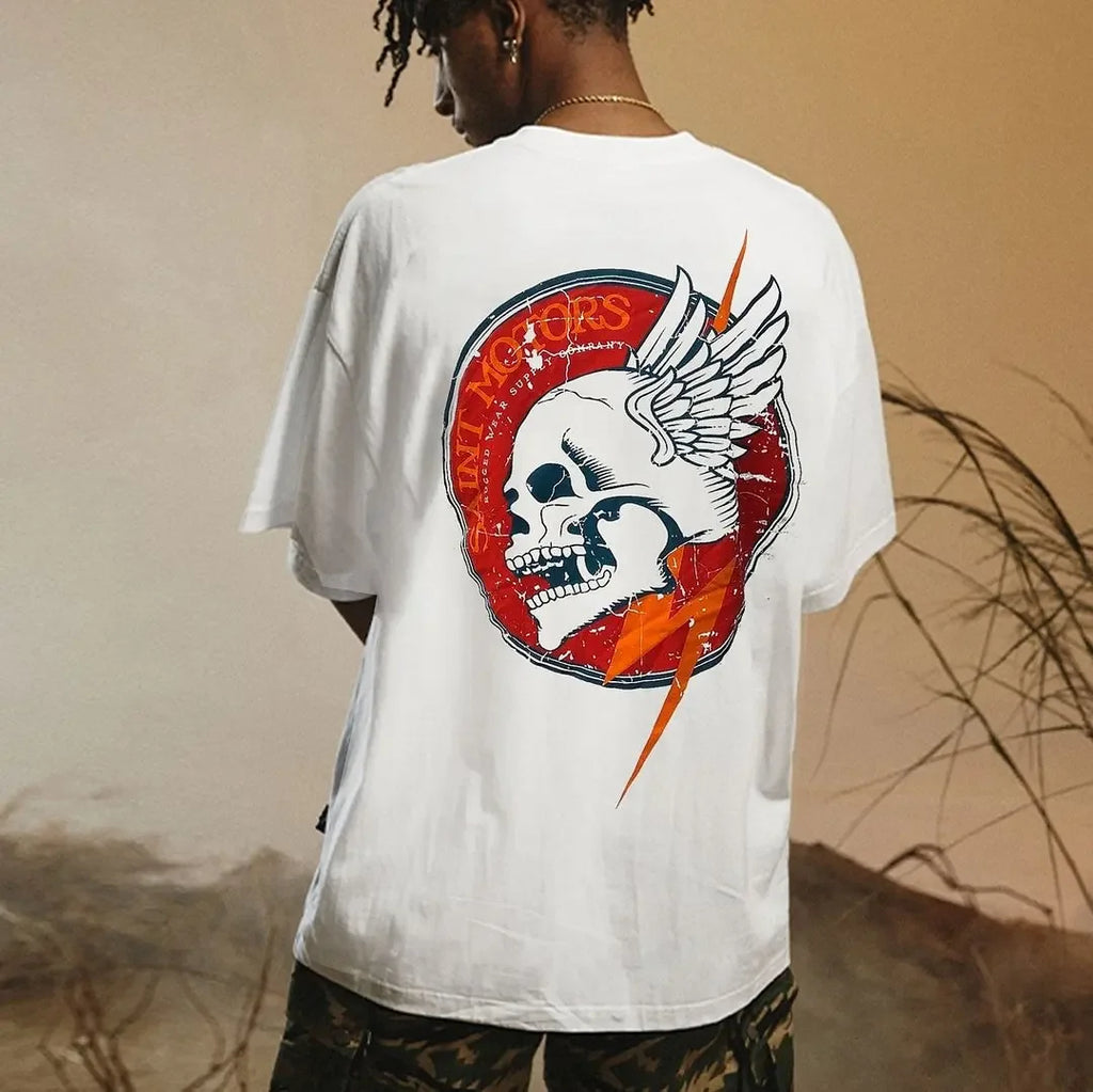 HOT SALE Harajuku Men's Cotton Pop T-shirt Casual Summer Fall Shoulder Short Quick Dry Sleeve Elastic S-4XL Cool T-shirt