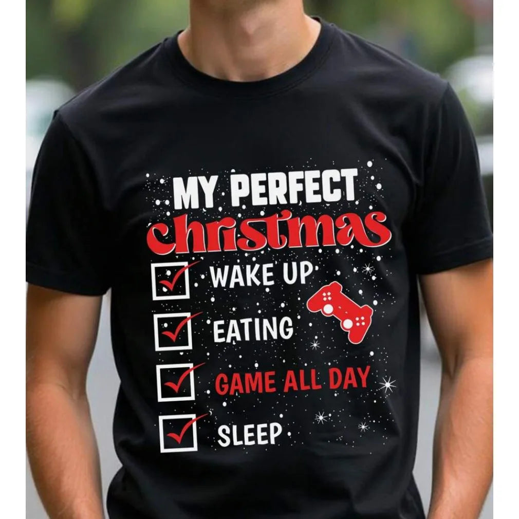 Men's Casual and Fun Slogan Printed Round Neck Short Sleeved T-shirt Fashion Trend Retro Simple T-shirt Couple Top