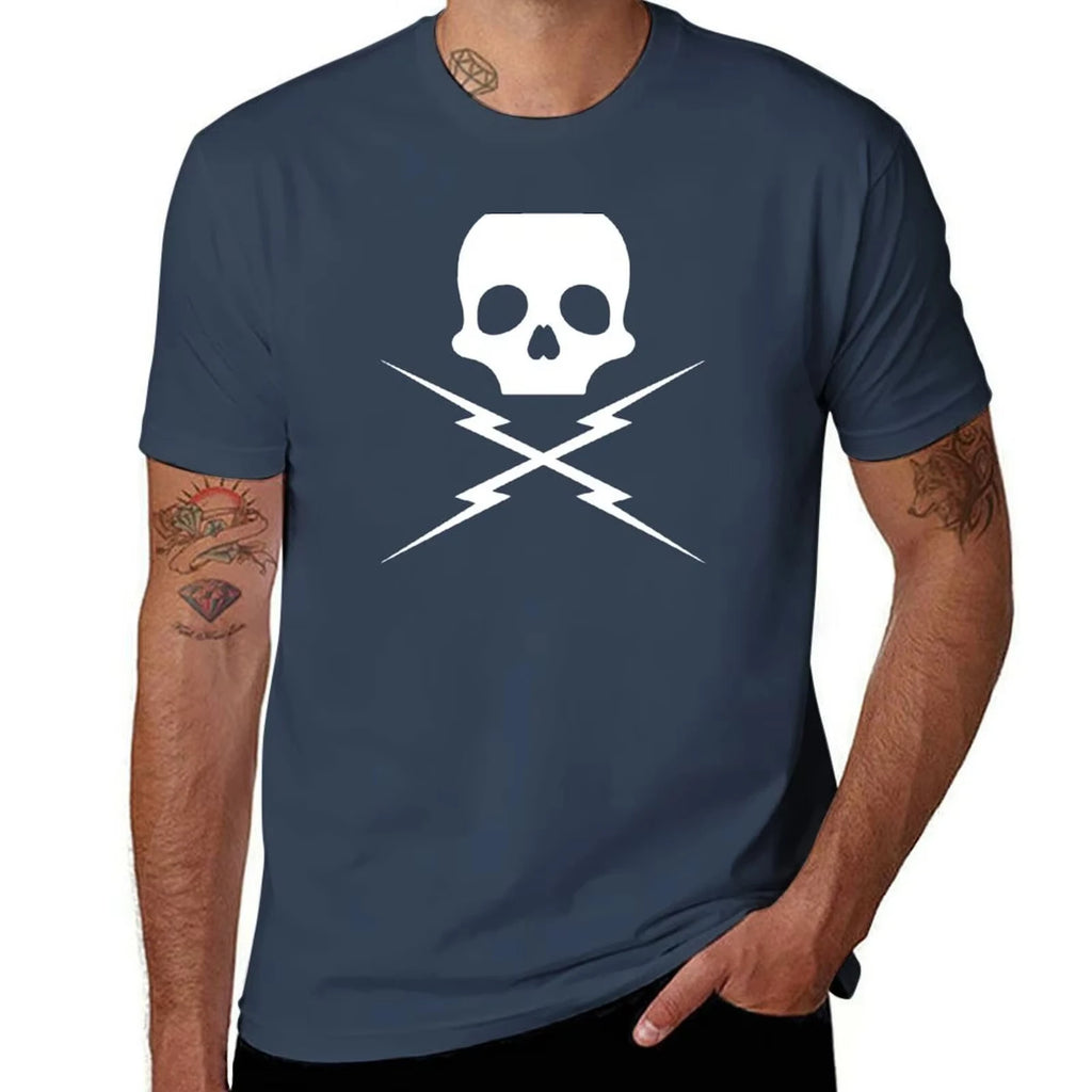 HOT SALE Death Certificate Skeleton T-shirt Boy Animal Print Essential T-shirt Man Clothes Graphic Clothing Men Fashion T-shirt
