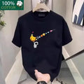 Summer new letter versatile short-sleeve T-shirt for men, printed trendy design, unique anime streetwear top
