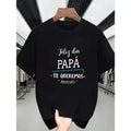 Men's Navy Blue Quick-Dry T-Shirt - Breathable Round Neck Casual Shirt, Machine Washable Everyday & Formal Summer Top for Fathers Day Gifts - Spanish Text Design, Graphic Tee, Comfortable Fit