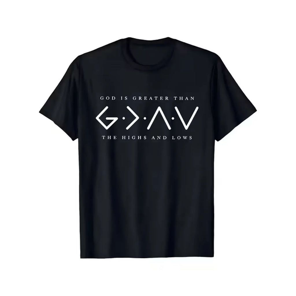 item picture mens god is motivational quote and geometric print t shirt black short sleeve casual shirt regular fit machine washable comfortable fabric for summer camping and vacation