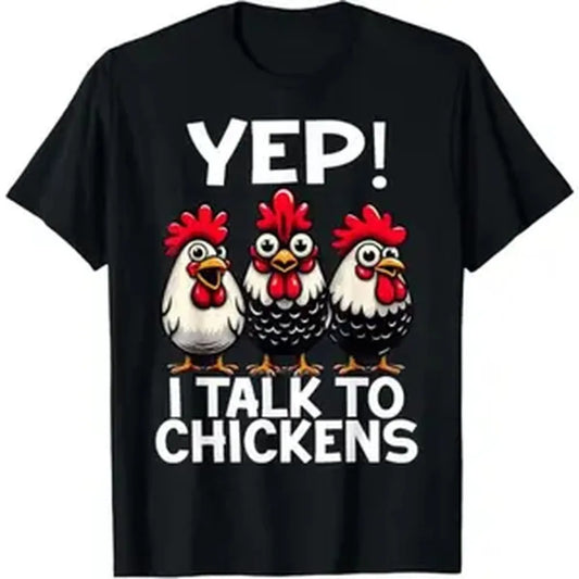 Funny Chicken Lover T-Shirt Featuring Casual Short Sleeve Design Perfect for Animal Enthusiastsstreetwear, shop deals, summer outfits, guys gifts, summer clothes, gifts for him, graphic tee, men's shirts, t shirt, cl