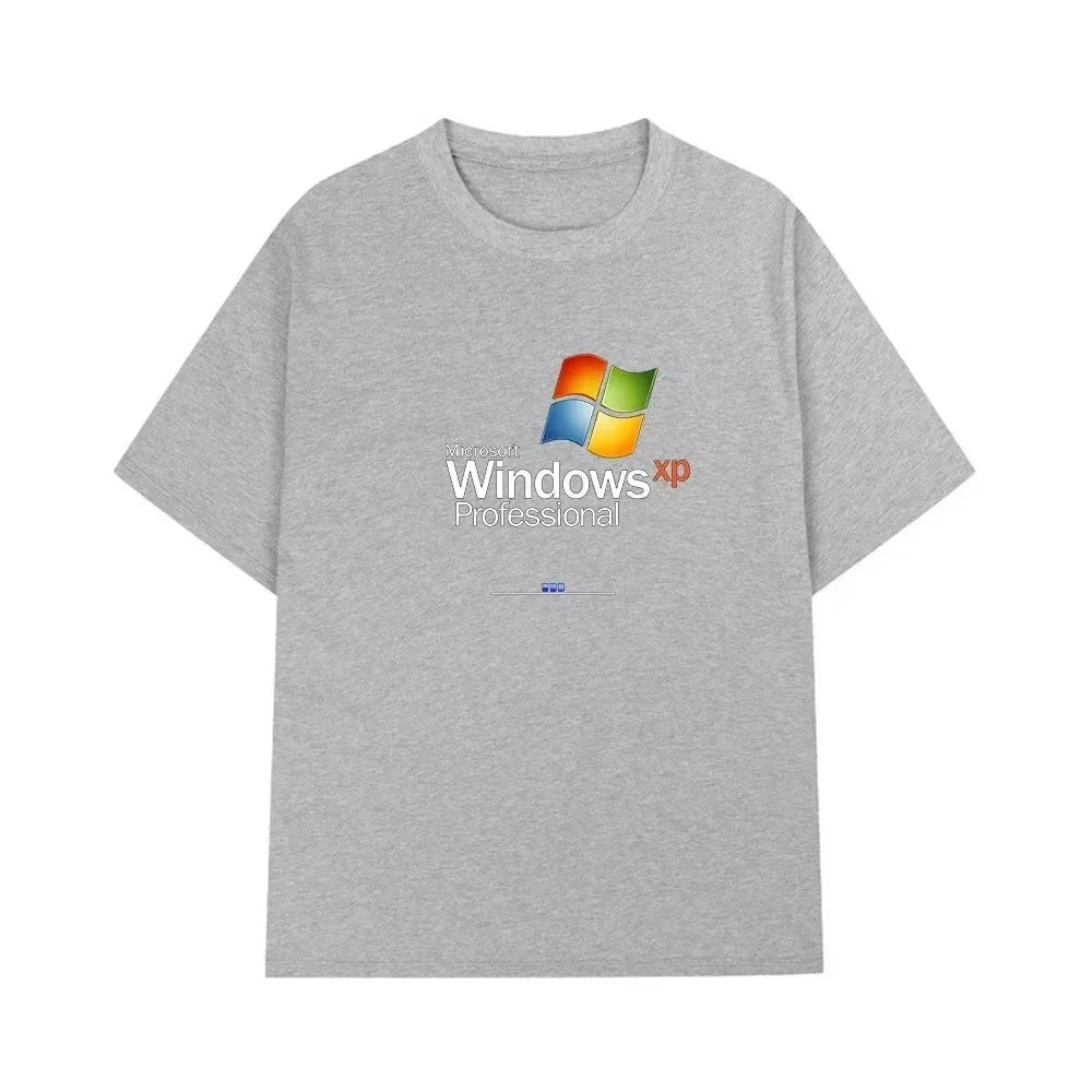 Windows XP Professional Logo Printed T-shirt, Casual, Fashionable and Comfortable T-shirt, Trendy Summer Style Men's T-shirt