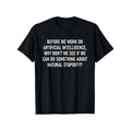 item picture funny ai joke t shirt suitable for men women 100 cotton casual short sleeve tee with tech humor print s xxxl sizes casual attire christmas gift for