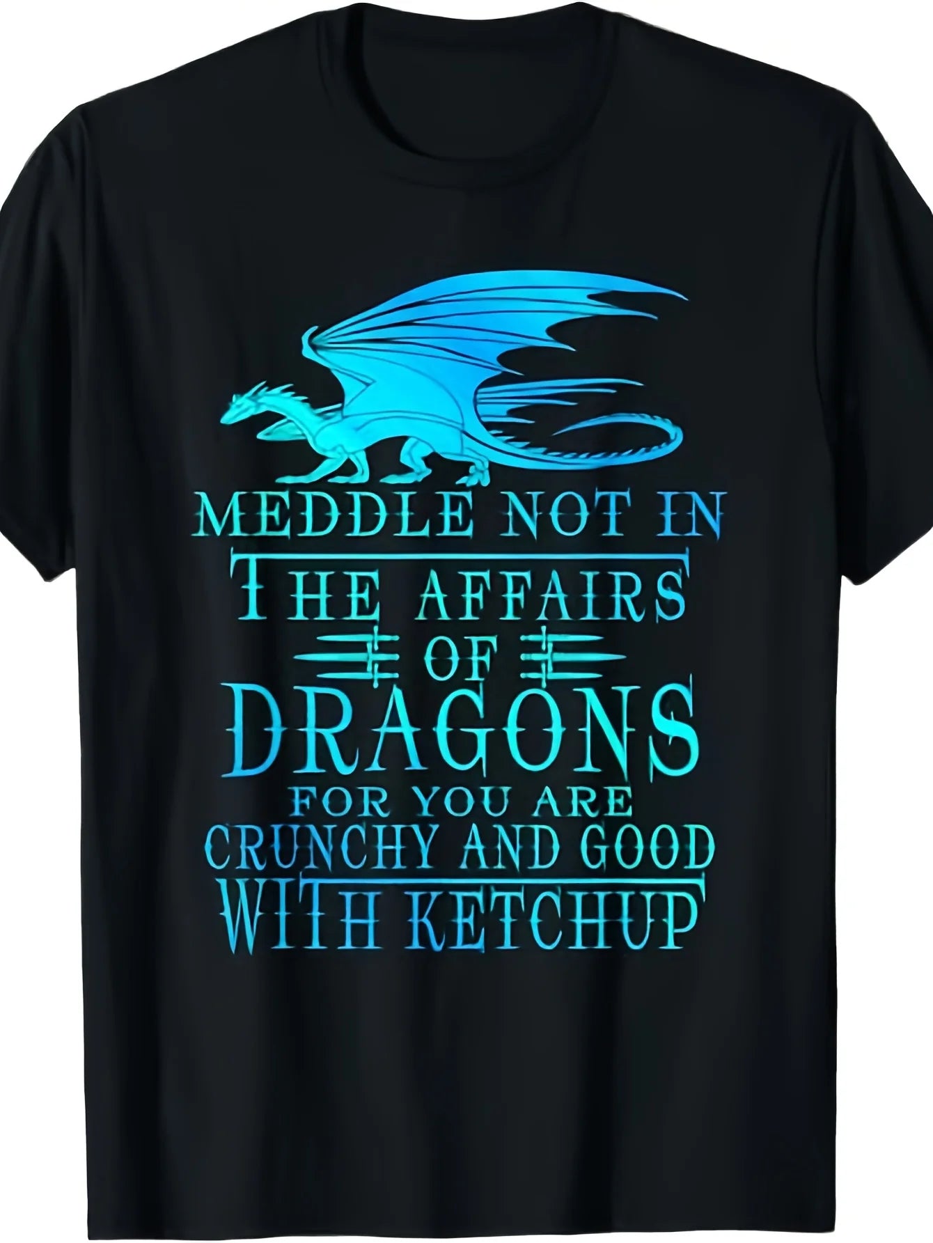 Don't Interfere in Other People's Affairs; Plus-size T-shirt. Unisex Design, This Is a Solid Color Short-sleeved Summer Printed T-shirt, PLUS SIZE