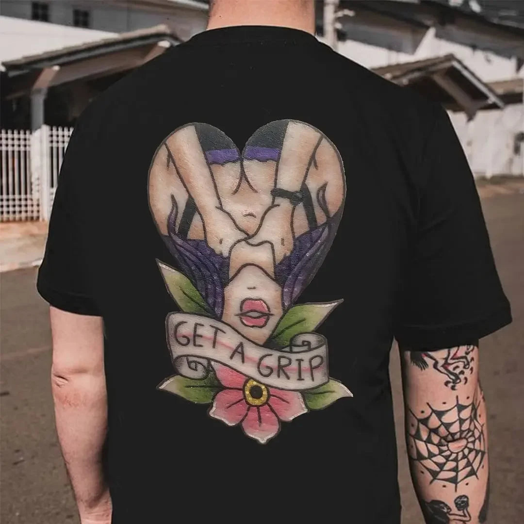 HOT SALE Cotton Summer T-shirt Men's Vintage T-shirt Men's Oversized Quick Drying Strange Short Sleeve Fashion Casual Stretchy