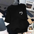 Men's Tropical Printed Oversized-Fit Tee, Casual Menswear Short Sleeve T-Shirt - Loose Round Neck, Breathable Cotton, Soft Thick Fabric, Daily Streetwear Top
