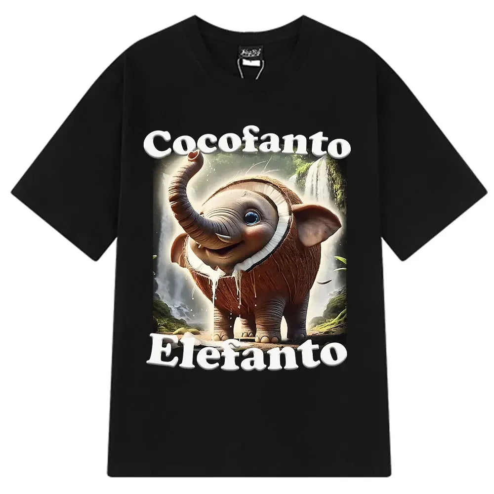 HOT  Brr Brr Patapim T Shirt Funny Italian Brainrot Meme Graphic T-shirt Men Women Summer Cotton Cozy Soft O-Neck T-shirts Tops
