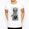 Men's Summer Cool Top Casual Chameleon Print Short Sleeve O-collar Comfortable T-shirt Soft Cotton Fashion Brand T-shirt Cool