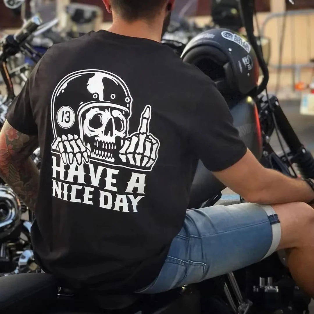 2025 Summer New Brand High Quality  American Classic Retro Cotton Light Breathable Print Short-sleeved T-shirt for Men and Women