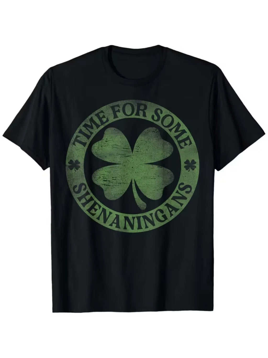 Men'S Casual Athletic Fashion Trendy Fitness Outdoor Home Short Sleeve, St. Patrick'S Day, Fashion Pattern 2D Print, Elastic Comfortable, Suitable for Exercise, Travel, Casual Daily Wear - Regular Fit Round Neck, Knit Fabric