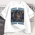 Funny Viral Oia Cat Meme Graphic T Shirts for Men Women Silly Cats T-shirt Oiiaa Oiiaa Cat Unhinged T Shirt Harajuku Clothes