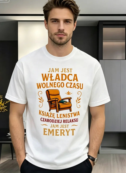 Fun Retirement Themed T-shirt-a Casual Short-sleeved Turtleneck Shirt Rocking Chair Is The Perfect Gift for Retirees T-shirt