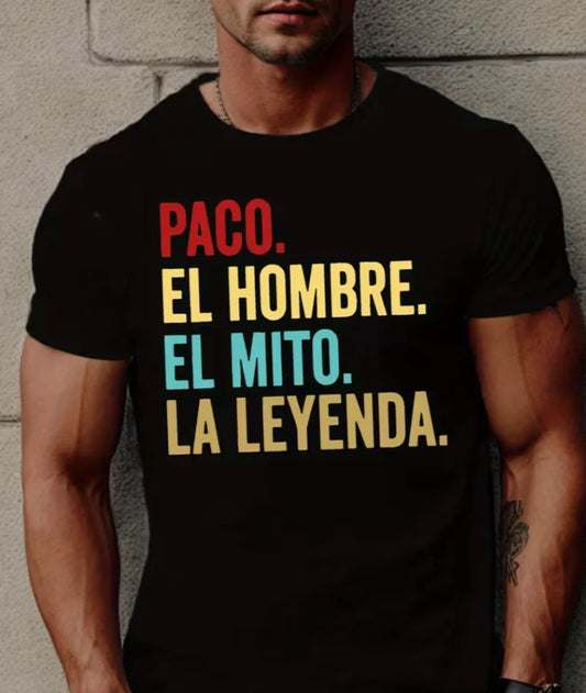 Fun Spanish Men's Short Sleeve T-shirt Summer T-shirt Top