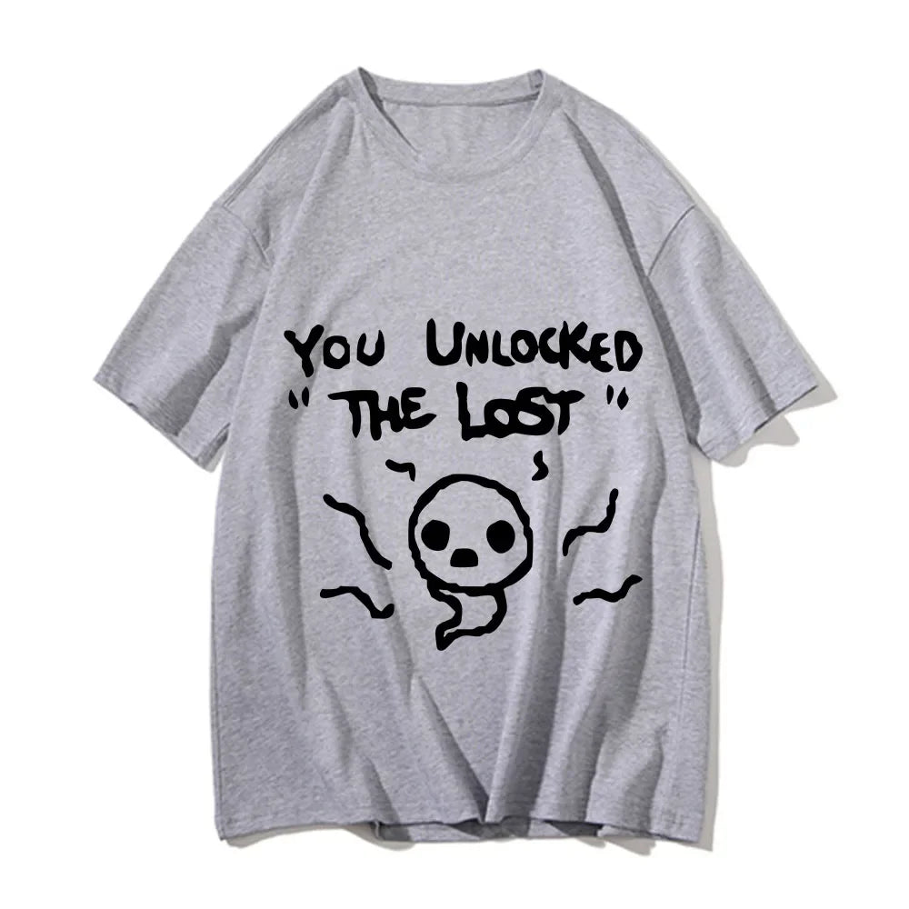 Isaac Print T-shirt for Men /Woaen Casual Fashion Summer Cotton Short Sleeve Cartoon Casual Oversized Clothing for Men and Women