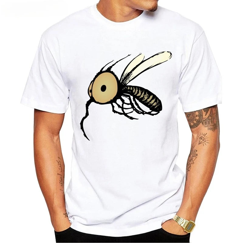 HOT SALE New Arrivals Cool Design Men's Fashion Mosquito Printed T-Shirt Short Sleeve O-neck Tops Hipster Tee Comfortable