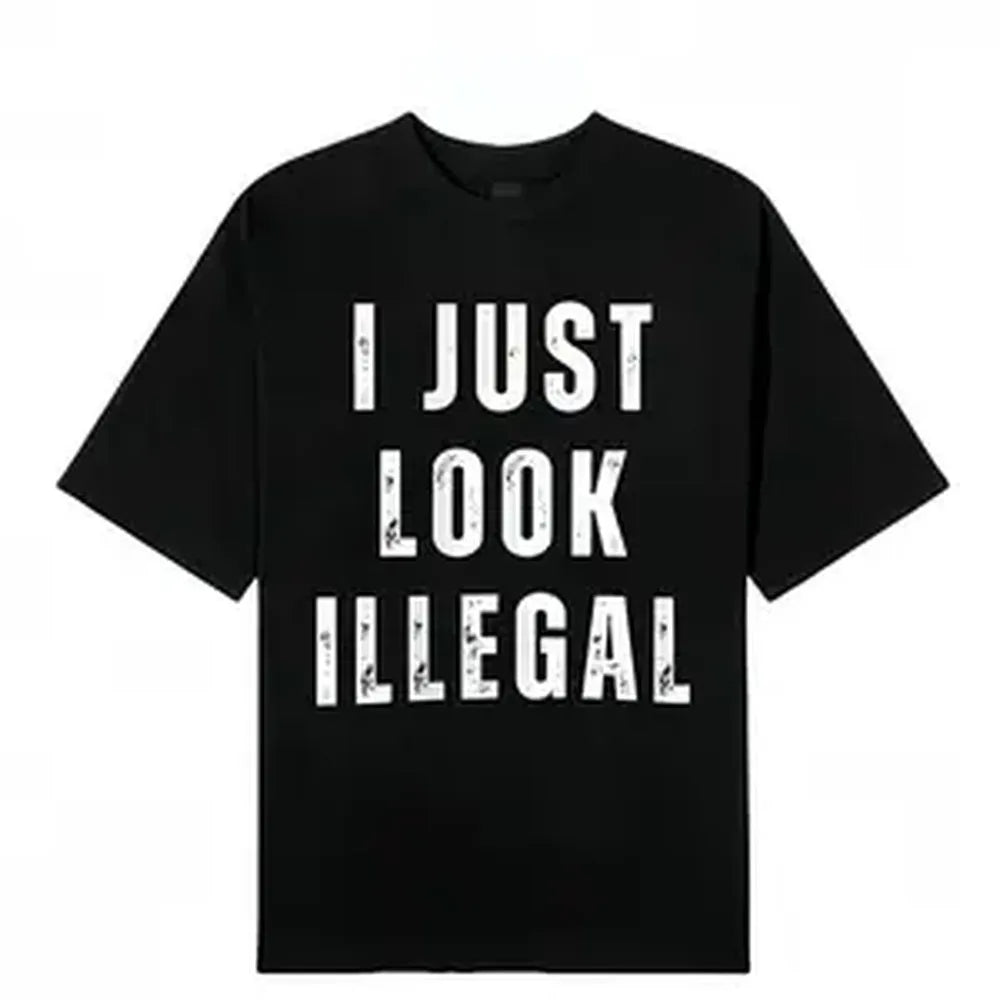 Men's Retro Graphic Print Baggy Streetwear Crew Neck Short-Sleeve Cotton T-Shirt, Funny Statement Casual Sports Top, Unique Gift Idea