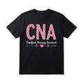Certified Nursing Assistant Men's Pattern T-Shirt, short-sleeve soft top, funny bold font pattern print design, suitable for daily wear, the workplace, birthday gifts, suitable for men, women, and friends
