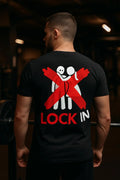 HOT SALE Fashion Funny Lock IN T-Shirt  Cotton Printed Round-neck High-quality Casual Fitness Streetwear Comfortable T-shirt