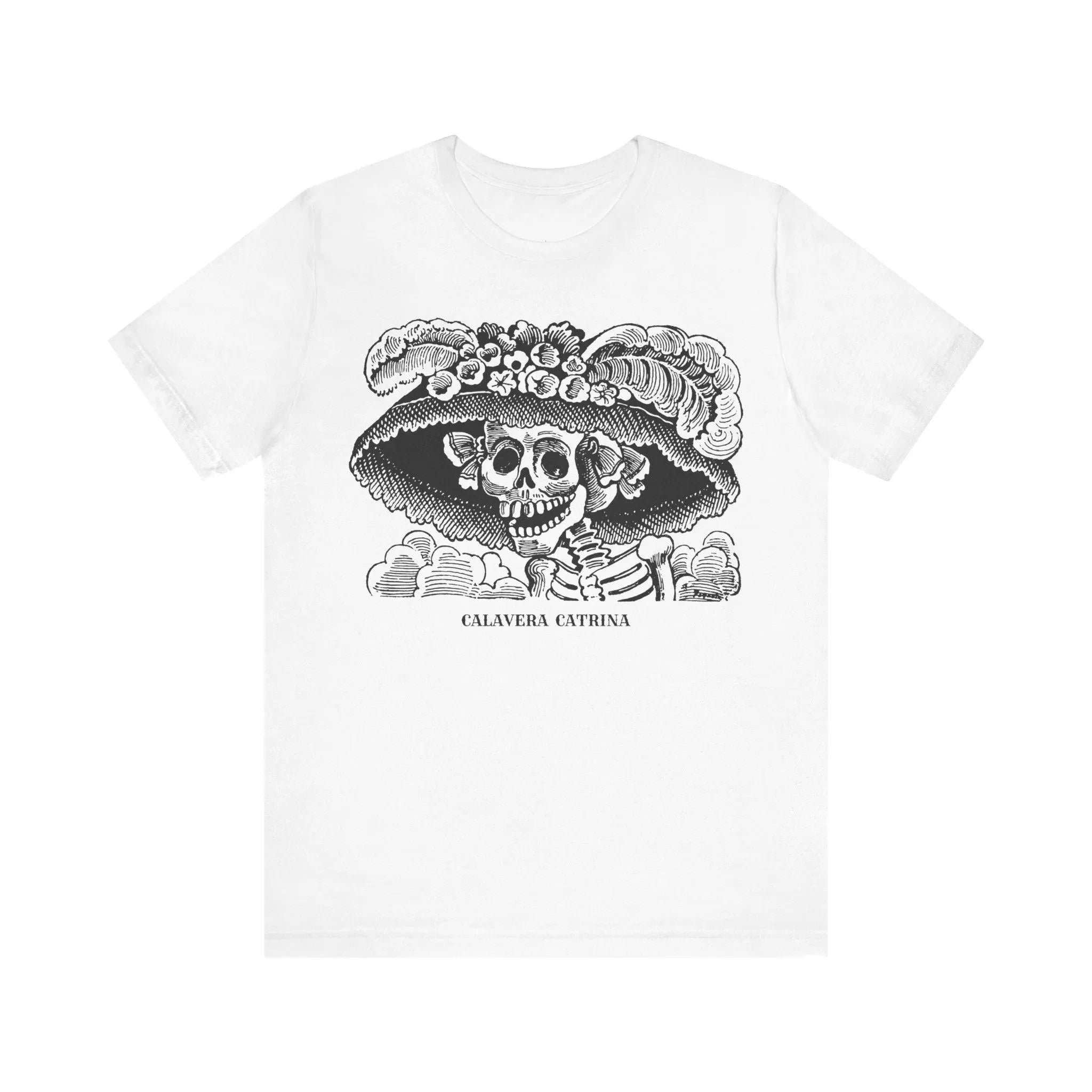 La Calavera Catrina Jose Guadalupe Posada shirt Mexican Heritage T-shirt vintage Spanish folk Art unisex jersey short-sleeved