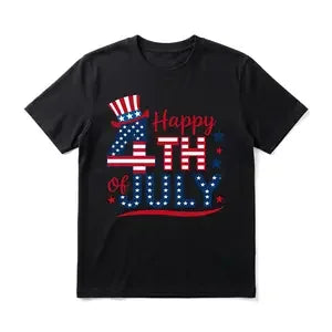 Unisex Patriotic 4th of July Graphic T Shirt Bold Typography Print Soft Short Sleeve Crew Neck Independence Day BBQ Party Daily Wear Gift For Men Women Friends Tees Tops