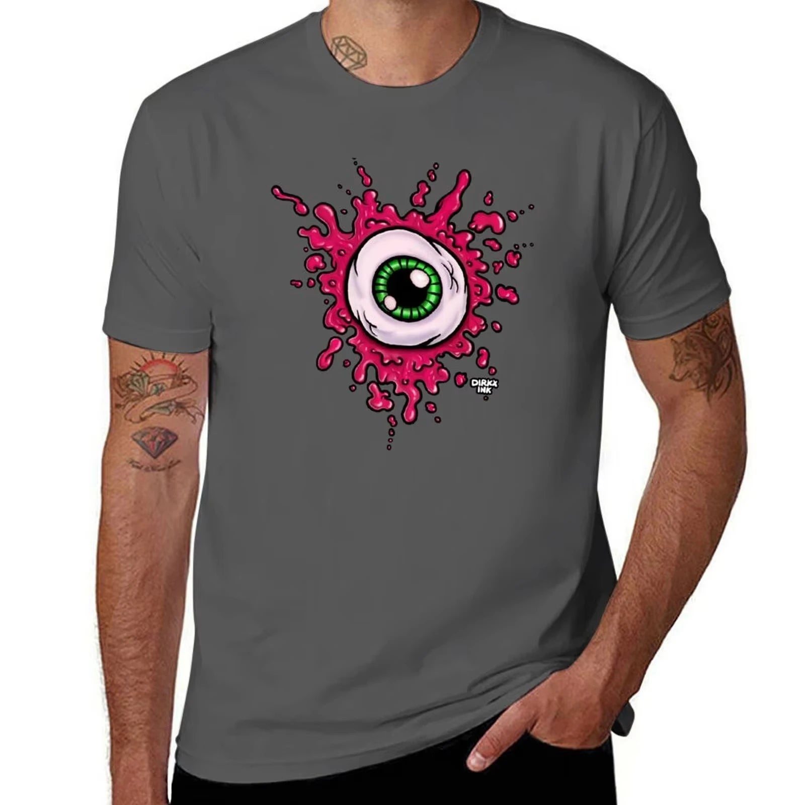 HOT SALE Eye Plate T Shirt T Shirt Personalized T Shirt Men Cotton Tees T-Shirt Graphic Breathable Fashion Casual T-Shirt