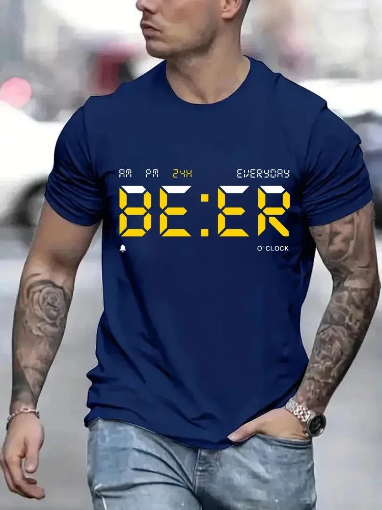HOT SALE Men's T-shirt vintage T-shirt round neck T-shirt classic men's clothing oversized top fashion Harajuku men's clothing
